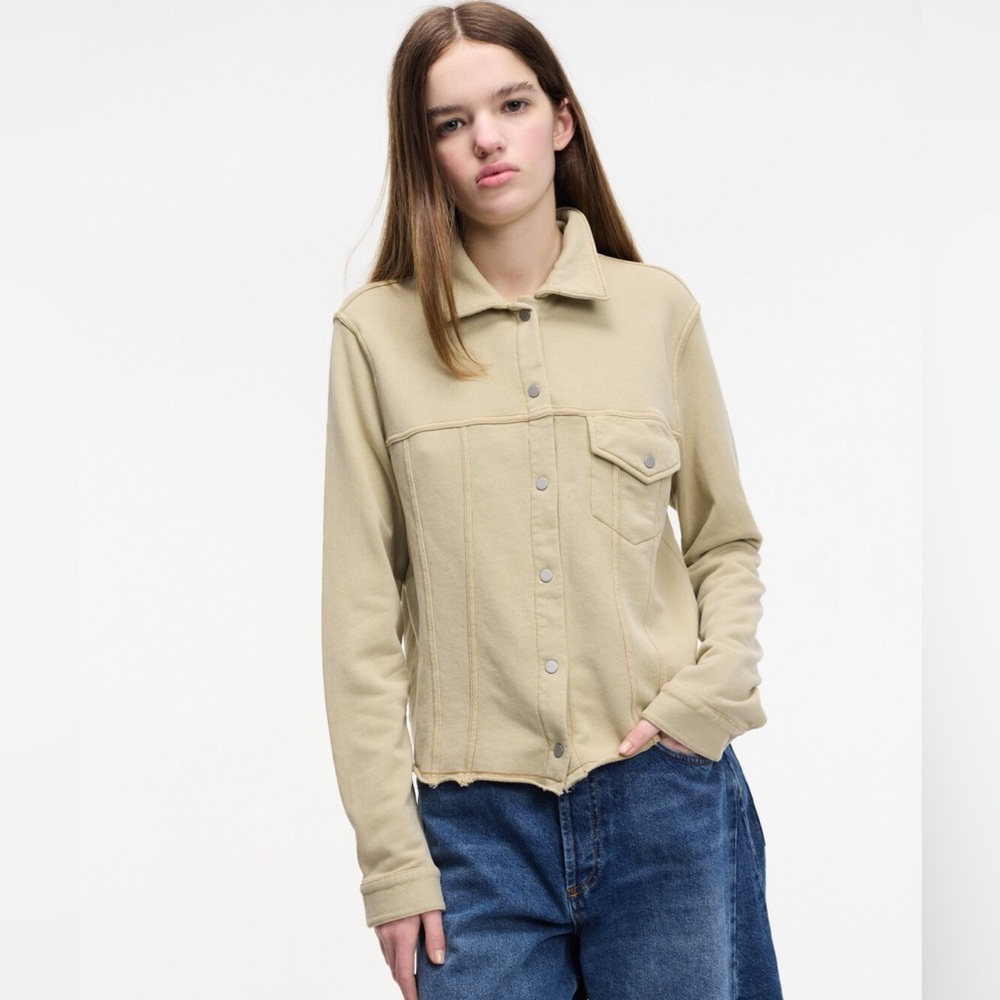 HELLO NITE MICK JACKET XL button up layering neutral